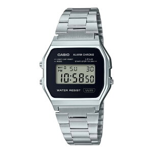 CASIO STANDARD A158WEA-1JF(�V���o�[)(�J�V�I �X�^���_�[�h A158WEA-1JF)�y�����Y ���f�B�[�X�z�y�r���v �f�W�^�� ���j�Z�b�N�X �����h�� �o���h�����z�y23FW�z