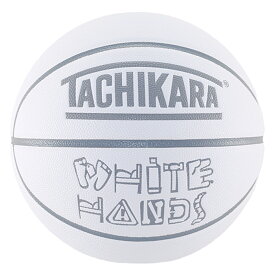TACHIKARA WHITE HANDS(White / Gray)(タチカラ ホワイトハンズ)【メンズ レディース キッズ】【アウトドア用バスケットボール 7号 合成皮革】【23FW】