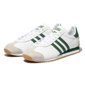 adidas Originals Country OG(フットウェアホワイト/カレッジグリーン )(アディダス オリジナルス カントリー OG)【メンズ】【スニーカー ローカット レザー シンプル ヴィンテージ サステナブル】【24SS】