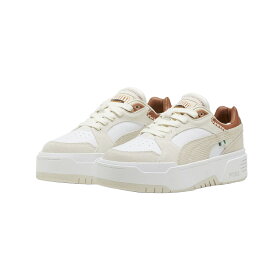 PUMA CA. FLYZ FOR THE FANBASE WNS(PUMA White-Alpine Snow)(プーマ ウィメンズ カリフォルニア フライズ フォー ザ ファンベース)【レディース】【スニーカー シューズ 靴 スウェード】【24SS】