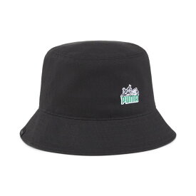 PUMA PRIME TREND BUCKET(プーマブラック)(プーマ プライム トレンド バケット)【メンズ レディース】【帽子 バケットハット ワッペン】【24SS】