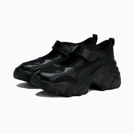 【ポイント10倍 27日9:59まで】PUMA PULSAR WEDGE WNS SANDAL(Puma Black/Puma Aged Silver)(プーマ パルサー ウェッジ ウィメンズ サンダル)【レディース】【スニーカー シューズ 靴 厚底】【24SS】