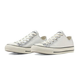 CONVERSE LEATHER ALL STAR (R) OX(シルバー)(コンバース レザー オール スター (R) OX)【メンズ レディース】【スニーカー ローカット レザー リサイクル素材】【24SS】