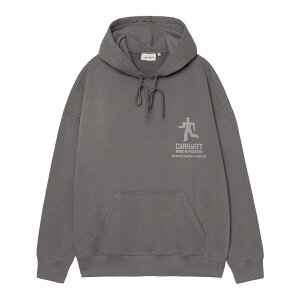 Carhartt WIP HOODED DISTANCE SWEATSHIRT (Graphite, Stone dyed) (J[n[g[NCvOX t[fbh fBX^X XEFbgVc)yY fB[XzygbvX t[fB[ p[J[ obN