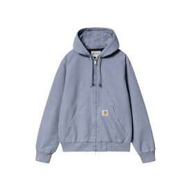 【ラスト1点 サイズ:M】Carhartt WIP ACTIVE JACKET(Bay Blue (aged canvas))(カーハートワークインプログレス アクティブ ジャケット)【メンズ レディース】【アウター ジャケット フルジップパーカー】【24SS】