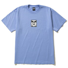 OBEY ICON HEAVYWEIGHT TEE(HYDRANGEA)(オベイ アイコン ヘビー ウェイト T)【メンズ レディース】【半袖Tシャツ ヘビーウェイト ワンポイント】【24SS】