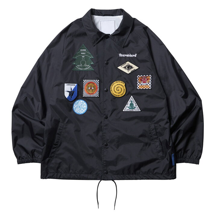楽天市場】【30%OFF】Liberaiders PATCH COACH JACKET(BLACK)(リベ 
