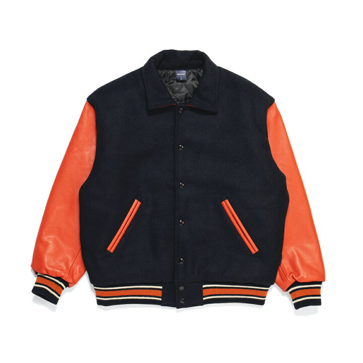 楽天市場】APPLEBUM Stadium Jacket(NAVY)(アップルバム スタジアム 