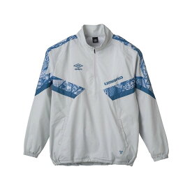 【30%OFF】UMBRO THE THIRD ANORAK PISTE(グレー)(アンブロ THE THIRD アノラックピステ)【メンズ】【アウター 軽量 吸汗 撥水 ストレッチ】【24FW】