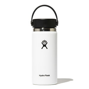 Hydro Flask 16 oz Wide Mouth(White)(nChtXN 16IX Ch}EX)yY fB[Xzy XeX{g fMzy25SSz