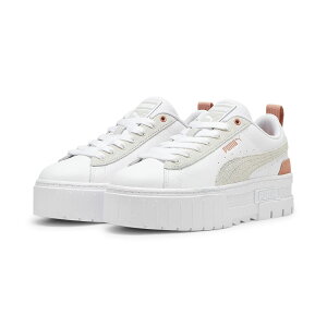 【40%OFF】PUMA MAYZE MIX WNS(PUMA WHITE-VAPOR GRAY)(プーマ メイズ ミックス ウィメンズ)【レディース】【スニーカー ローカット 厚底 クッション性】【24FW】