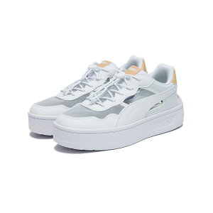 【30%OFF】PUMA COURT LALLY SKYE MULE(PUMA WHITE-LIGHT SAND)(プーマ コートラリー スカイ ミュール)【レディース】【スニーカー 厚底 クッション性 通気性 快適】【25SS】