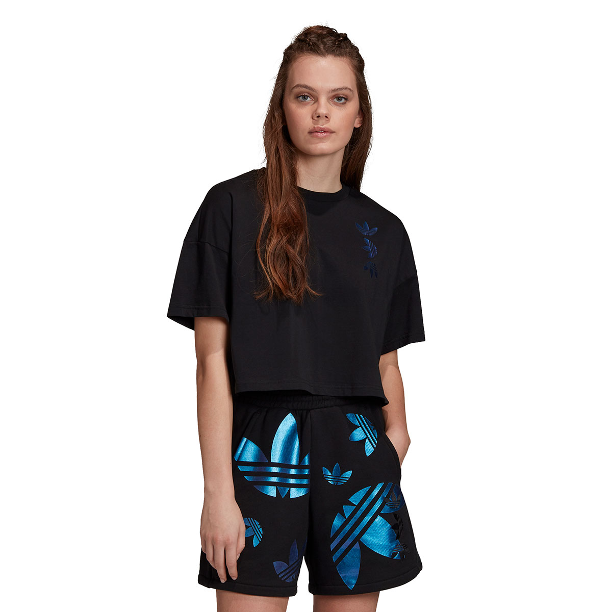 お取り寄せ商品 全品送料無料 Adidas Ss Lrg Logo Tee Black Team アディダス ロゴ ss I Blue 半袖tシャツ メンズ Royal Tシャツ