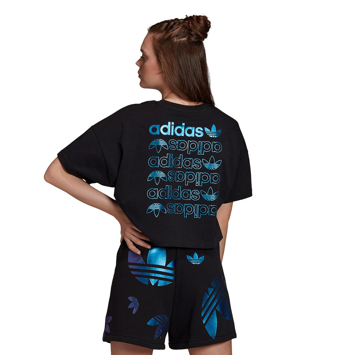 お取り寄せ商品 全品送料無料 Adidas Ss Lrg Logo Tee Black Team アディダス ロゴ ss I Blue 半袖tシャツ メンズ Royal Tシャツ