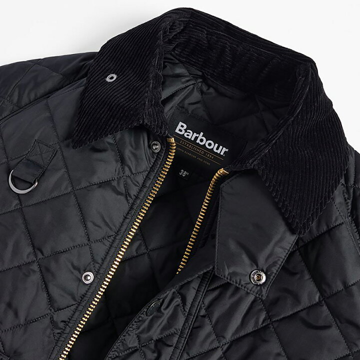 楽天市場】【ラスト1点】Barbour Spey Quilted Jacket(BLACK)(バブアー 