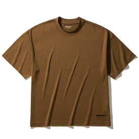 【30%OFF】Carhartt WIP S/S LINK SCRIPT T-SHIRT(Hamilton Brown / Black)(カーハート WIP ショート スリーブ リンク スクリプト Tシャツ)【メンズ トップス 半袖Tシャツ 綿Tシャツ クルーネック シンプル ビッグシルエット】【23SS】