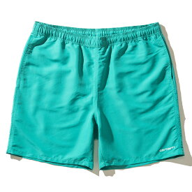 Carhartt WIP ISLAND SWIM TRUNK(GREEN)(カーハート WIP アイランド スイム トランク)【メンズ】【ハーフパンツ】【22SS】