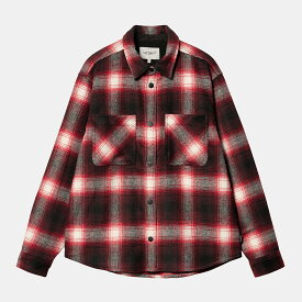 【ポイント15倍 27日1:59まで】Carhartt WIP MOREAU SHIRT JAC(Moreau Check, Cherry)(カーハート WIP モロー シャツジャケット)【メンズ レディース】【フランネルシャツ チェックシャツ ヘビーウェイト】【23FW】