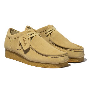Clarks WallabeeEVO WP(メープルスエード)(クラークス ワラビーエヴォウォータープルーフ)【レディースサイズ】【モカシン シューズ 靴 スウェード 防水 撥水】【定番】