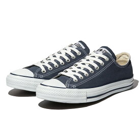 CONVERSE CANVAS ALL STAR OX(NAVY)(コンバース キャンバス オールスター OX)【メンズ レディース】【スニーカー シューズ ローカット ユニセックス お揃い 定番 シンプル 万能 ローテク】【定番】
