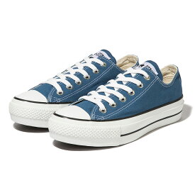 【ラスト1点 サイズ:25.0cm】CONVERSE ALL STAR PLTS EP OX(ライトネイビー)(コンバース オールスター PLTS EP OX)【レディース】【スニーカー シューズ ローカット 厚底 ライトネイビー ネイビー】【23SS】