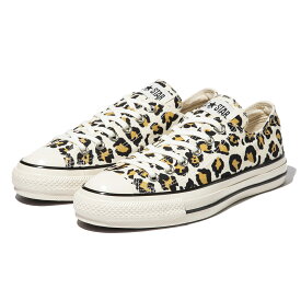 Converse ALL STAR US LEOPARD OX(WHITE)(コンバース オール スター US レオパード OX)【メンズ レディース】【シューズ スニーカー レオパード柄 ローカット アニマル柄】【23FW】