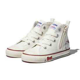 【30%OFF】CONVERSE CHILD ALL STAR N HELLO KITTY Z HI(WHITE)(コンバース チャイルド オールスター エヌ ハローキティ Z HI)【キッズ】【シューズ スニーカー ハイカット コラボ サンリオ ハローキティ かわいい 子供靴 ファミリーペア】【23FW】