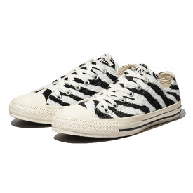 【ポイント10倍 27日1:59まで】CONVERSE ALL STAR ZEBRAFUR OX(オフホワイト)(コンバース オールスター ゼブラファー OX)【シューズ スニーカー ローカット スニーカー ゼブラ柄 ファー】【メンズ レディース】【23FW】