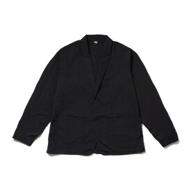 【30%OFF】FIRST DOWN TASLAN NYLON ACTIVE JACKET(BLACK)(ファーストダウン タスランナイロン アクティブジャケット)【メンズ レディース】【ナイロンジャケット テーラード 無地 シンプル】【25SS】