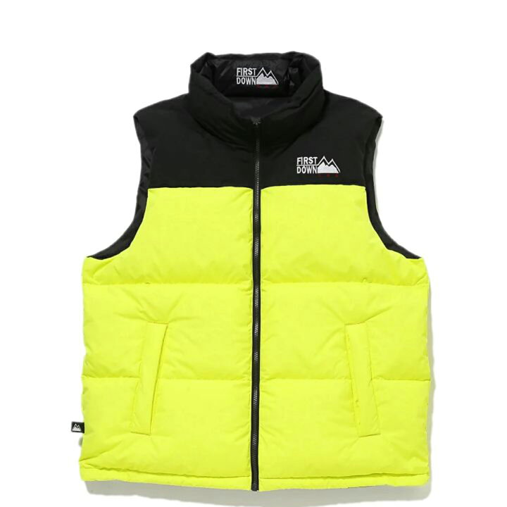 楽天市場】【40%OFF】FIRST DOWN BUBBLE DOWN VEST MICROFT(R)(yellow 