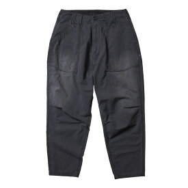 Liberaiders GARMENTDYED RIPSTOP SARROUEL PANTS(CHARCOAL)(リベレイダース ガーメントダイド リップストップ サルエルパンツ)【メンズ】【パンツ 長ズボン 刺繍ロゴ 】【24SS】