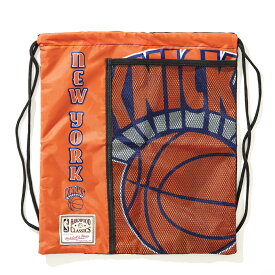 MITCHELL & NESS TEAM LOGO CINCH BAG NYK(NEW YORK KNICKS)(ミッチェルアンドネス チーム ロゴ シンチ バッグ NYK)【メンズ レディース】【バッグ 鞄 NBA ニューヨーク・ニックス】【24SS】