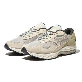 【30%OFF】MIZUNO WAVE RIDER B(グレー×グレージュ×カーキ)(ミズノ ウエーブ ライダー B)【メンズ レディース】【シューズ スニーカー】【23FW】