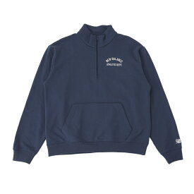 New Balance Halfzip Sweat(ネイビー)(ニューバランス ハーフジップ スウェット)【メンズ レディース】【ハーフジップ ワンポイントロゴ スウェット】【24SS】