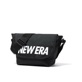 【ポイント10倍 27日9:59まで】NEW ERA PRINT LOGO SHOULDER BAG 9L(ブラック)(ニューエラ プリント ロゴ ショルダー バッグ 9L)【メンズ レディース】【ショルダーバッグ タウンユース ブランドロゴ ワンポイント】【24SS】