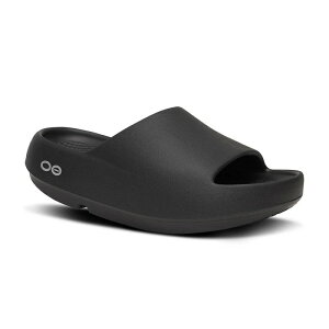 OOFOS OOahh+ (Black) (�E�[�t�H�X �E�[�A�[�v���X)�y�����Y ���f�B�[�X�z�y���J�o���[�T���_�� �Ռ��z�� �u���b�N�z�y26SS�z