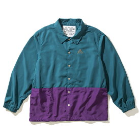 POLER WATERPROOF POCKET COACHES JACKET(BLUE)(ポーラー ウォータープルーフ ポケット コーチジャケット)【メンズ】【コーチジャケット アウター アウトドア 防水 撥水】【23SS】【ブルー パープル 青 紫】