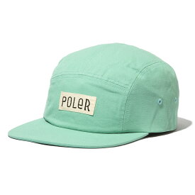 POLER FURRY FONT 5P CAP(グリーン)(ポーラー ファーリー フォント 5パネル キャップ)【メンズ レディース】【帽子 ジェットキャップ】【24SS】