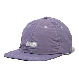 【ポイント5倍 27日9:59まで】POLER FURRY FONT NYLON 6P CAP(PURPLE)(ポーラー ファーリーフォント ナイロン 6パネルキャップ)【メンズ レディース】【帽子 キャップ アウトドア】【24SS】