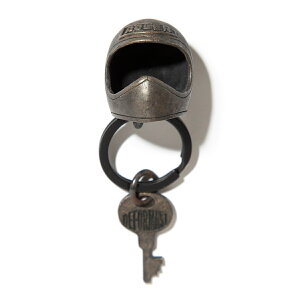 POLER WASABI&POLER HELM Iron keychain (BLACK) (�|�[���[ ���T�r���|�[���[ �w���� �A�C�A�� �L�[�`�F�[��)�y�����Y�z�y�R���{ �L�[�`���[�� �u���b�N�z�y26SS�z