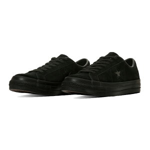 CONVERSE ONE STAR SUEDE (ブラックモノクローム) (コンバース ワンスター スエード) 【メンズ レディース】【スニーカー シューズ クッション性 スエード ブラック】【25FW】