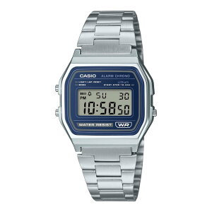 CASIO A158WEA-2JF (SILVER) (�J�V�I A158WEA-2JF)�y�����Y ���f�B�[�X�z�y���j�Z�b�N�X ���^���o���h �f�W�^�����v �V���o�[�z�y26SS�z