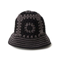 NEW ERA CROCHET KNIT BUCKET HAT (ダークグレー/ブラック) (ニューエラ クロシェ ニットバケット)【メン…