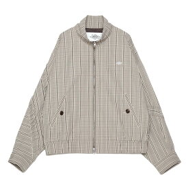 UMBRO HOUSE Standcollar Jacket (Beige plaid) (アンブロハウス スタンドカラージャケット)【レディース メンズ】【ブルゾン アウター オーバーサイズ スタンドカラー ベージュ】【26SS】