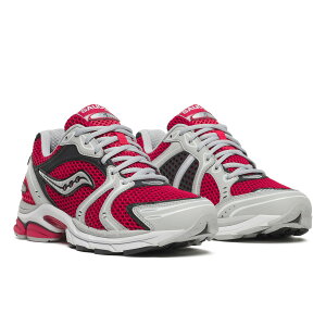 Saucony PROGRID TRIUMPH 4 (���b�h/�O���[) (�T�b�J�j�[ �v���O���b�h�g���C�A���t4)�y�����Y�z�y�m�X�^���W�b�N �C�m�x�[�V���� �p�t�H�[�}���X ���C�t�X�^�C�� ���b�h�z�y26SS�z