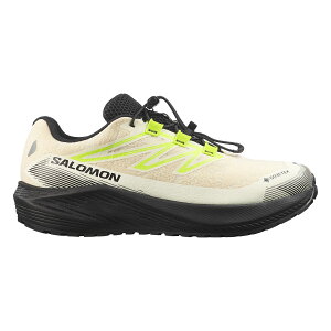 SALOMON AERO FLOW GRVL GORE-TEX (Vanilla Ice / Black / Acid Lime) (�T������ �G�A���t���[ �O���x�� �S�A�e�b�N�X)�y�����Y�z�y�����j���O�V���[�Y �h���V���[�Y �y�ʃV���[�Y �x�[�W���z�y26SS�z