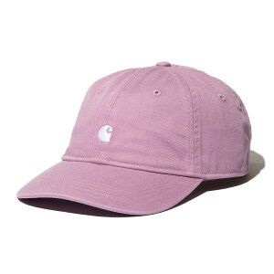 Carhartt WIP MADISON LOGO CAP (Gentle Purple / White) (�J�[�n�[�g���[�N�C���v���O���X �}�f�B�\�� ���S �L���b�v)�y�����Y ���f�B�[�X�z�y�L���b�v ���߉\�X�g���b�v 6�p�l�� �p�[�v���z�y26SS�z