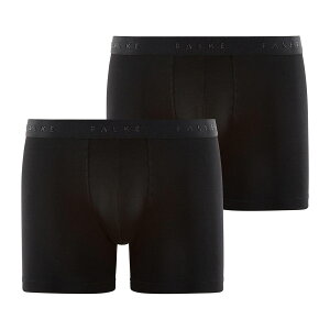 FALKE 2-Pack Men Boxer Daily Comfort (BLACK) (�t�@���P �c�[�p�b�N �����Y �{�N�T�[ �f�C���[ �R���t�H�[�g)�y�����Y�z�y�{�N�T�[�p���c 2���g�Z�b�g �u���b�N�z�y26SS�z