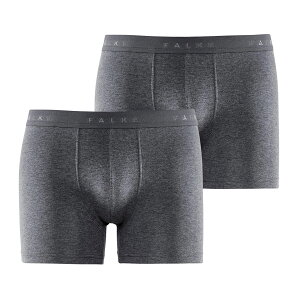 FALKE 2-Pack Men Boxer Daily Comfort (DARK GREY -HEATHER M) (�t�@���P �c�[�p�b�N �����Y �{�N�T�[ �f�C���[ �R���t�H�[�g)�y�����Y�z�y�{�N�T�[�p���c 2���g�Z�b�g �O���[�z�y26SS�z