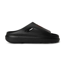 POLO RALPH LAUREN SABER SLIDE-SANDALS- (BLACK) (ポロ ラルフ ローレン セイバー スライド サンダルズ)【メンズ】【ロゴ 厚底サンダル ブラック】【26SS】